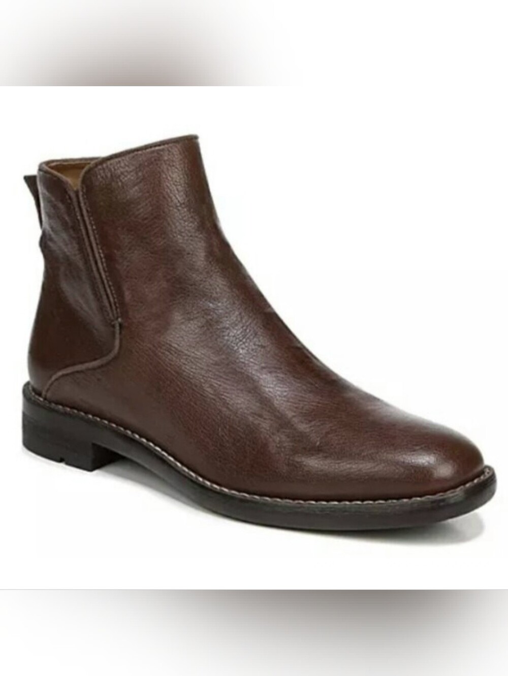 Franco Sarto Marcus Bootie Brown Leather 8.5 WIDE